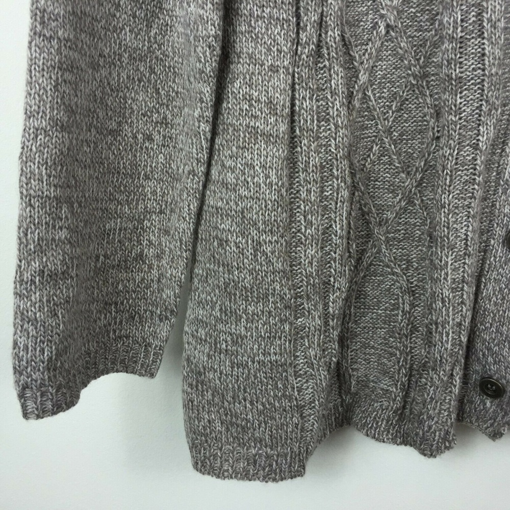 Karen Scott L Gull Marble Cardigan Sweater 4AD88 - Picture 6 of 7